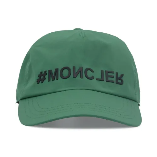 Moncler , Green Cotton Adjustable Cap ,Green unisex, Sizes: ONE