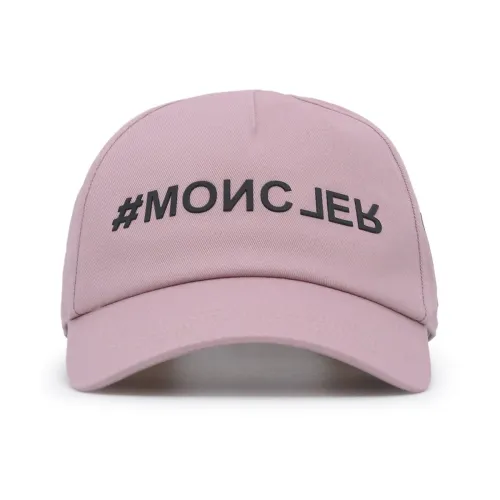 Moncler , Grenoble Cap in Pink ,Pink male, Sizes: ONE