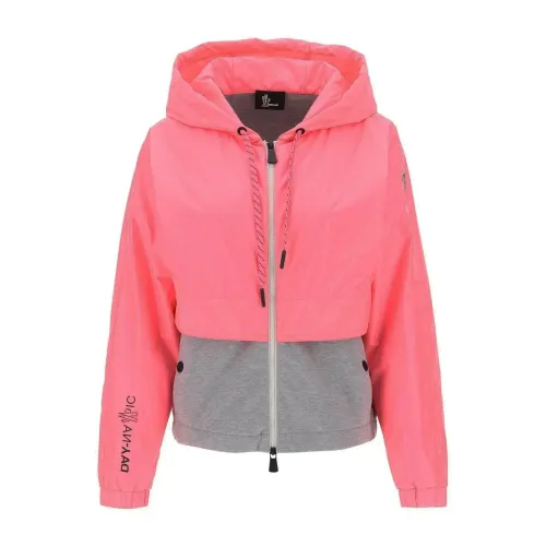 Moncler , Grenoble Hoodie Jacket for Women ,Pink female, Sizes: