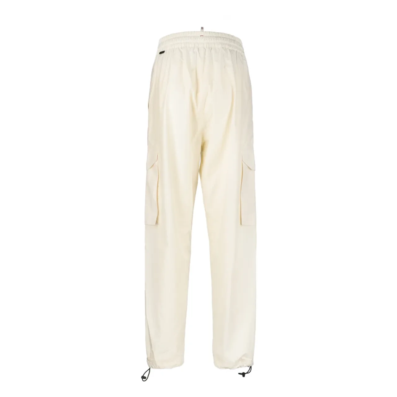 Moncler , Grenoble White Trousers - Regular Fit ,White female, Sizes: