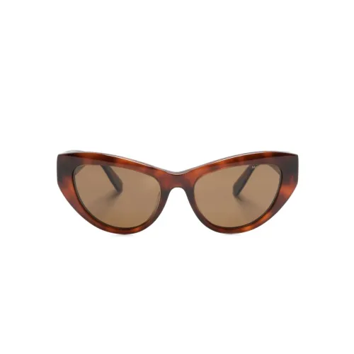 Moncler , Havana Crystal Brown Sunglasses ,Brown male, Sizes: ONE
