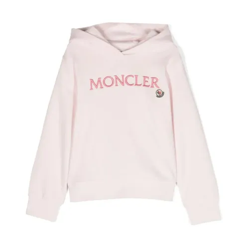 Moncler , Hooded Sweatshirt ,Pink female, Sizes: