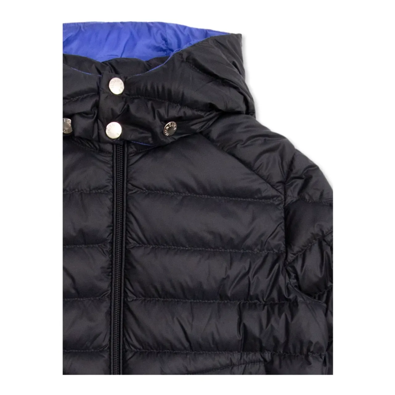 Moncler , Jacket with detachable hood ,Blue male, Sizes: