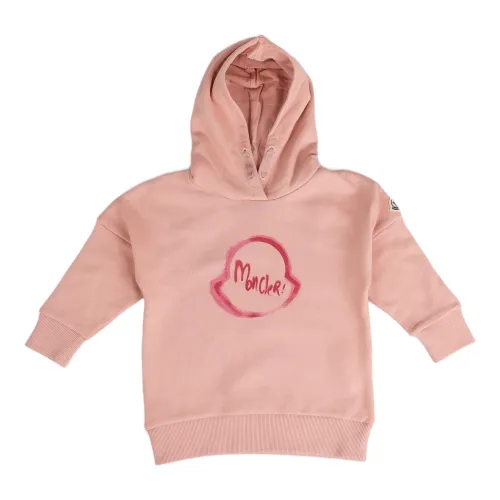 Moncler , Kids Hoodie Sweatshirt ,Pink female, Sizes: