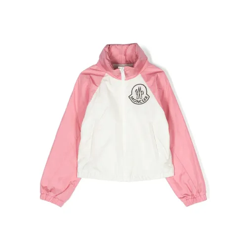 Moncler , Kids Pink Colour-Block Bomber Jacket ,Pink male, Sizes:
