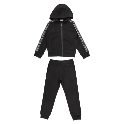 Moncler , Kids Sports Outfit with Zip & Hood ,Black male, Sizes: 8 Y, 12 Y