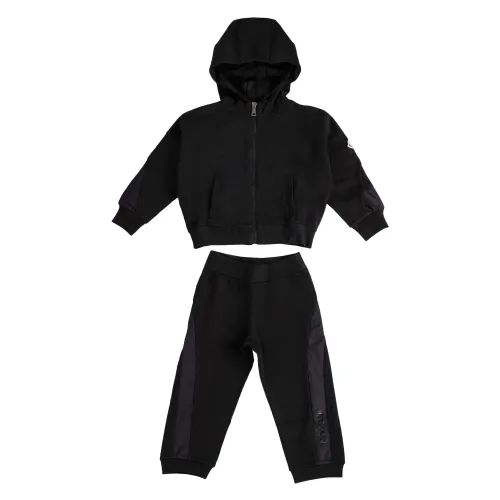 Moncler , Kids Sports Suit ,Black female, Sizes: 8 Y, 6 Y