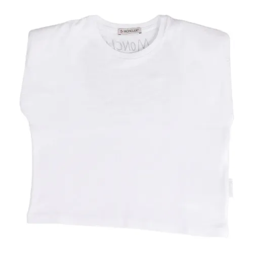 Moncler , Kids T-Shirt Art H19548C0000883907 - 002 ,White female, Sizes: