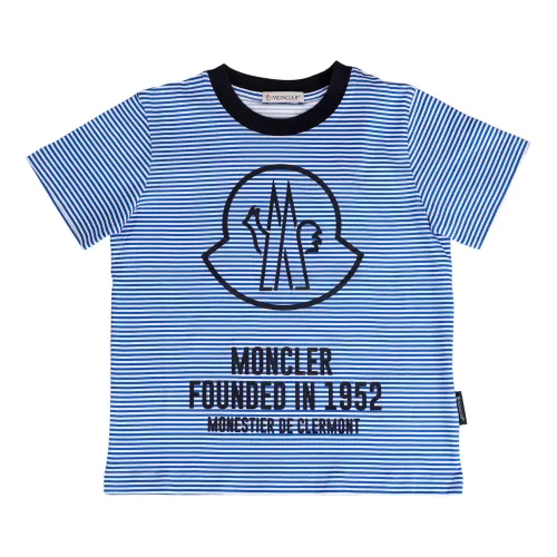 Moncler , Kids T-Shirt, Art H19548C0001183907 ,Blue male, Sizes: