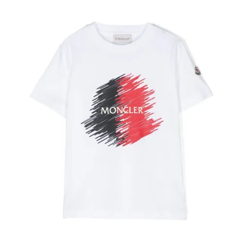 Moncler , Kids T-shirts and Polos ,White male, Sizes: