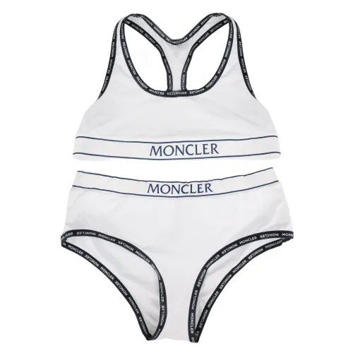 Moncler , Kids Two-Piece Swimsuit - White ,Multicolor female, Sizes: