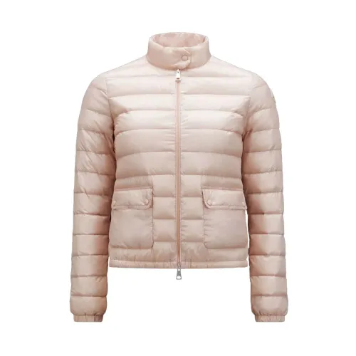 Moncler , Lans Down Jacket - Quilted, Short, Zipper ,Pink female, Sizes: