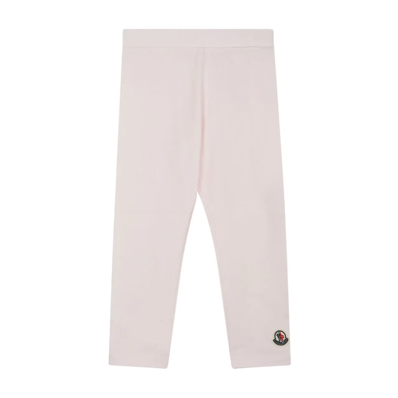 Moncler , Light Pink Stretch Cotton Leggings ,Beige female, Sizes: