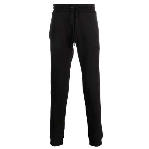 Moncler , Logo Patch Cotton Track Pants ,Black male, Sizes: