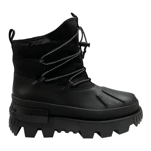 Moncler , Mallard Black Lace-Up Boots ,Black male, Sizes: