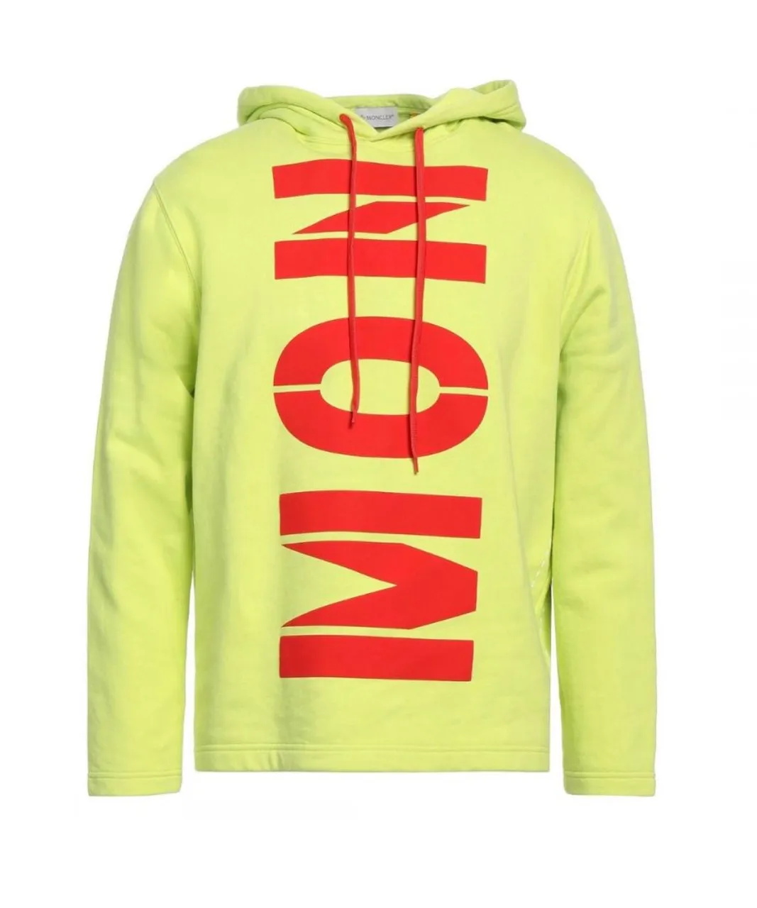 Moncler Mens Craig Green Bold Branded Logo Yellow Hoodie