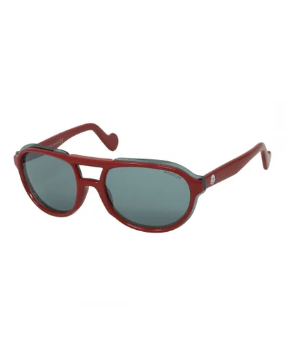 Moncler Mens ML0055 66C Sunglasses - Red - One