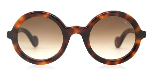 Moncler ML0005 52F Women's Sunglasses Tortoiseshell Size 50