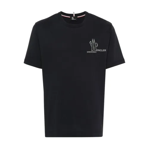 Moncler , Moncler Grenoble T-shirts and Polos ,Black male, Sizes: