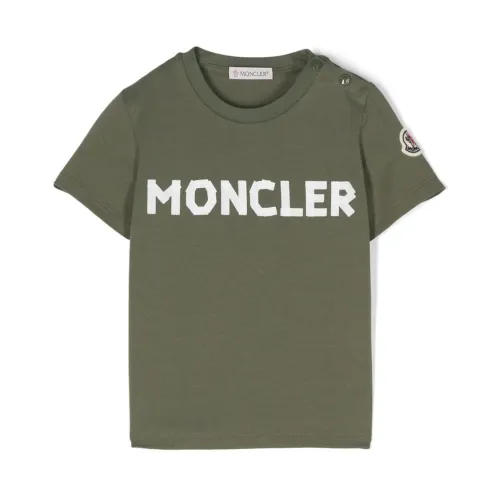 Moncler , Moncler T-shirts and Polos Green ,Green male, Sizes: