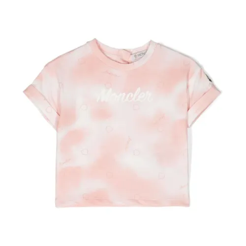 Moncler , Moncler T-shirts and Polos Pink ,Pink female, Sizes: