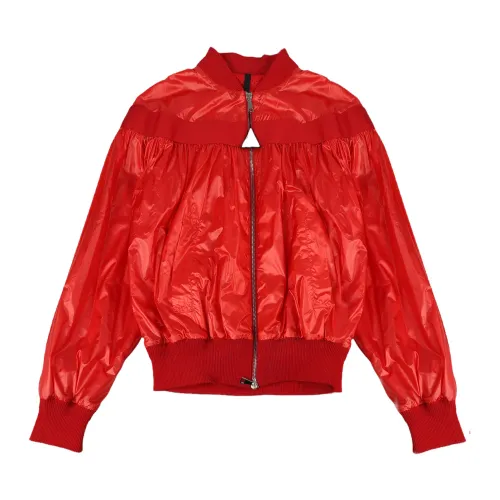 Moncler , Nassau Jacket - Red, Regular Fit ,Red female, Sizes: