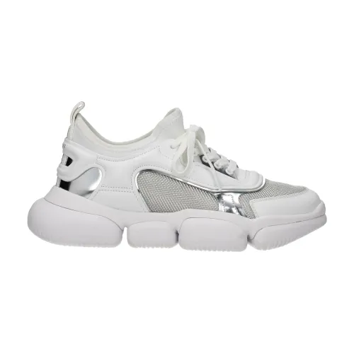 Moncler , Oversized Sole Low-Top Sneakers ,White female, Sizes: