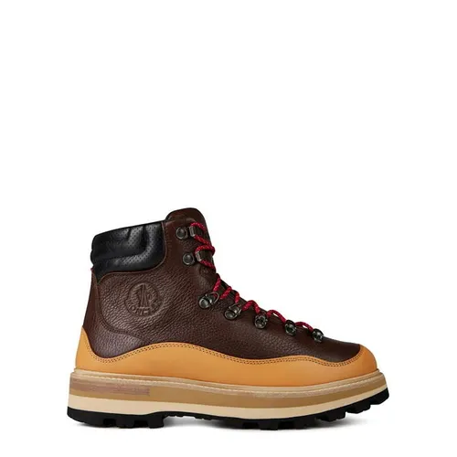 MONCLER Peka Trek Leather Hiking Boots - Brown