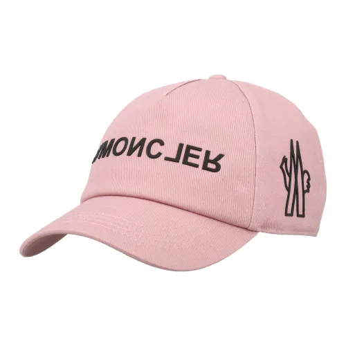 Moncler , Pink Baseball Cap with Logo ,Pink female, Sizes: ONE