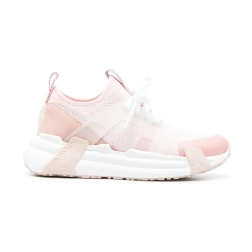 Moncler , Pink Lunarove Panelled Sneakers ,Pink female, Sizes: