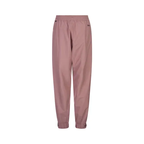 Moncler , Pink Outdoor Trousers with Waterproof Zips ,Pink female, Sizes: