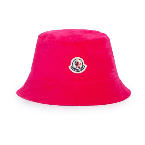 Moncler , Pink Terry Bucket Hat for Women ,Pink female, Sizes: