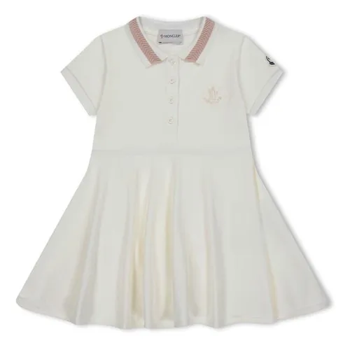 MONCLER Polo Shirt Dress - White