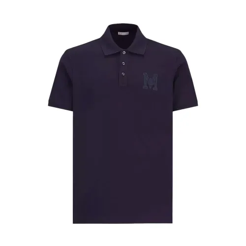 Moncler , Polo Shirt - J1 091 8A00008 89A16 77X ,Blue male, Sizes: