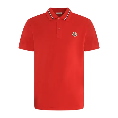 Moncler , Polo Shirts ,Red male, Sizes: