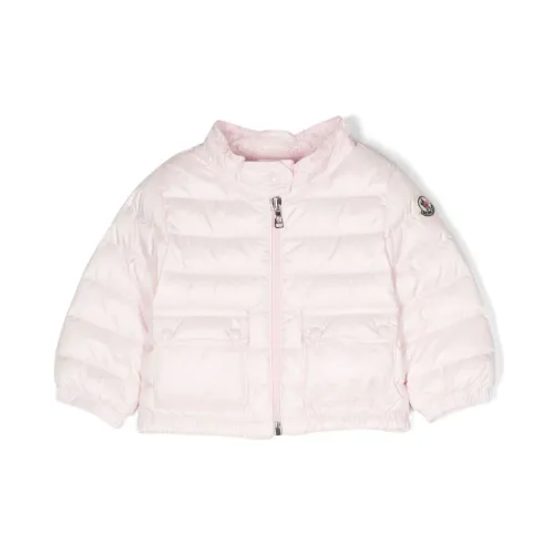 Moncler , Quilted Waterproof Kids Jacket ,Pink female, Sizes: