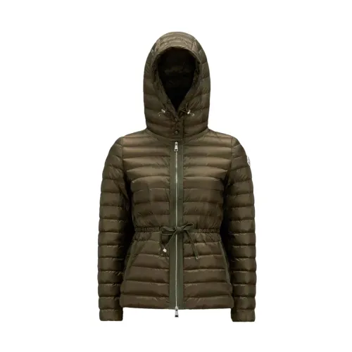 Moncler , Raie Short Down Jacket - Stay Warm and Stylish ,Green female, Sizes: