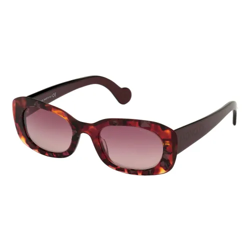 Moncler , Red Havana Sunglasses with Red Shaded Lenses ,Multicolor female, Sizes: