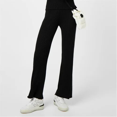MONCLER Rib Knit Trousers - Grey