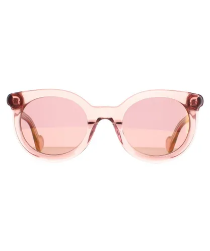 Moncler Round Womens Shiny Pink Bordeaux ML0015 - One