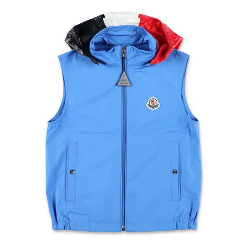 Moncler , Royal Zene Vest Outerwear ,Blue male, Sizes: