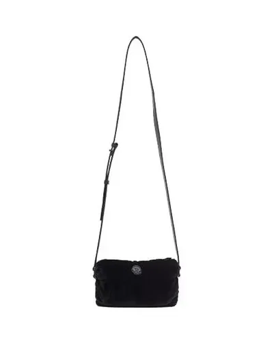 Moncler Shopping Bags - Black Removable Leather Shoulder Strap Bag - black - Shopping Bags for ladies