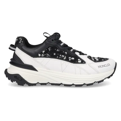 Moncler , Sneaker low Lite Runner Calf Leather ,White female, Sizes: