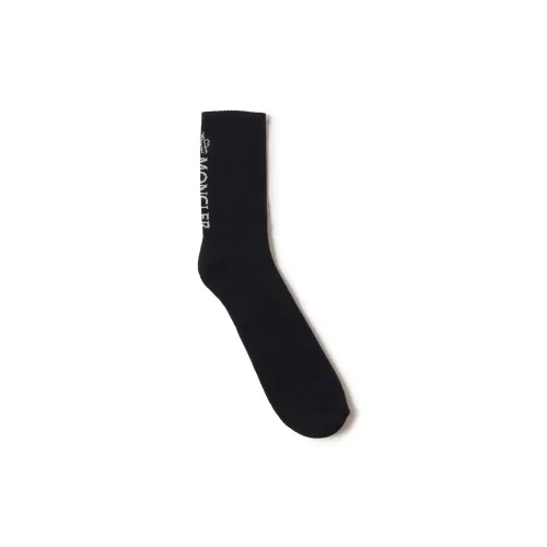 Moncler , Socks with Jacquard Logo ,Black male, Sizes: