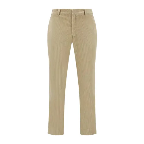 Moncler , Soft Corduroy Trousers ,Beige male, Sizes: