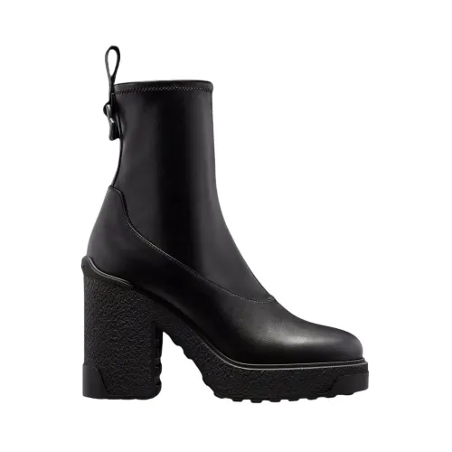 Moncler , Splora High Heel Ankle Boots ,Black female, Sizes: