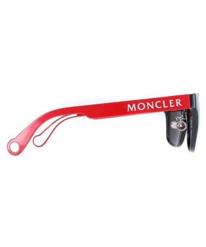 Moncler Square Mens Black & Red Dark Grey ML0163-K - One