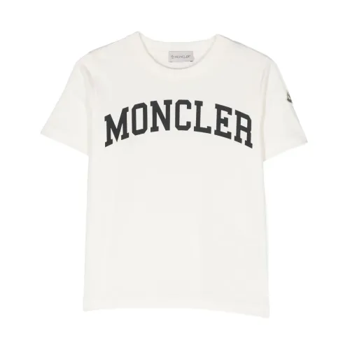 Moncler , SS T-Shirt ,White male, Sizes: