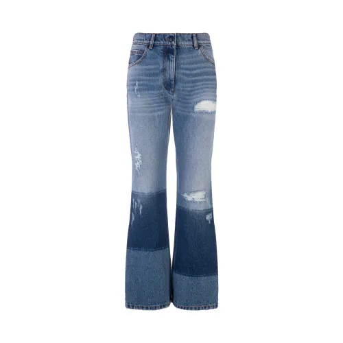 Moncler , Straight Jeans ,Blue female, Sizes: