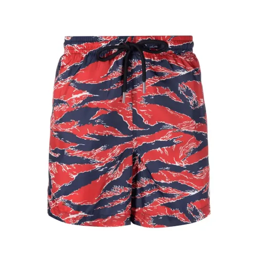 Moncler , Stylish Patterned Swim Shorts ,Multicolor male, Sizes: